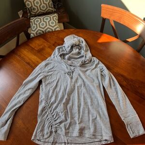 Coolibar Women's Hoodie Ruched Tunic Top UPF 50+ - Large